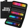 Bez Marki Dvipusiai Akriliniai Flomasteriai Dual Pen – 36 Spalvos
