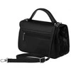 Elegantiška moteriška „David Jones“ juoda crossbody rankinė su dygsniuotais šonais