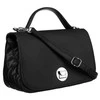 Elegantiška moteriška „David Jones“ juoda crossbody rankinė su dygsniuotais šonais