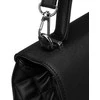 Elegantiška moteriška „David Jones“ juoda crossbody rankinė su dygsniuotais šonais