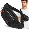 Juoda sportinė juosmens rankinė (unisex) D30