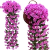 Kabantys dirbtinis gebenės žiedas, violetinis 85 cm N14