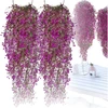 Kabantys dirbtinių gėlių gluosnis, violetinis, 2 vnt. N9