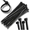 Kabelių tvirtinimo dirželiai juodi 200x4,8 mm (100 vnt.) A27
