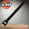 Kablių susegimo juostelės, 40 vnt., juodos, 12x150 mm