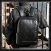 Kelioninė miesto kuprinė BAD&amp;BAGS, juoda, odinė
