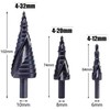Kūginis pakopinis grąžtas, 3 vnt., 4-32mm A206