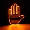 LED lempa automobiliui, gestai, vidurinis pirštas