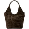 Damska torebka shopper Luka 26-013 Croco ze skóry naturalnej