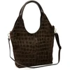 Damska torebka shopper Luka 26-013 Croco ze skóry naturalnej