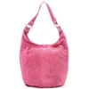 VERA PELLE Moteriška Odinė Shopper Rankinė Su Suede, Su Užtrauktuku ir Diržu