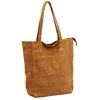 Duża skórzana torebka shopper Luka 26-084 Croco mieszcząca A4