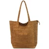 Duża skórzana torebka shopper Luka 26-084 Croco mieszcząca A4
