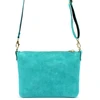 Vera Pelle Torebka Damska Listonoszka Skórzana Mała Złote Okucia Crossbody