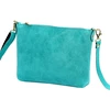 Vera Pelle Torebka Damska Listonoszka Skórzana Mała Złote Okucia Crossbody