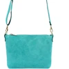 Vera Pelle Torebka Damska Listonoszka Skórzana Mała Złote Okucia Crossbody