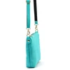 Vera Pelle Torebka Damska Listonoszka Skórzana Mała Złote Okucia Crossbody
