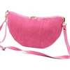 Vera Pelle Torebka Damska Listonoszka Skórzana Mała Złote Okucia Crossbody