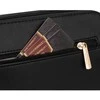 Maža moteriška „Peterson“ crossbody rankinė per petį, juoda, iš ekologiškos odos