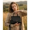 Maža moteriška „Peterson“ crossbody rankinė iš ekologiškos odos, juoda