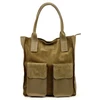 Kelioninis Moteriška didelė odinė shopper tipo rankinė Angelo, ruda, A4