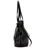 Moteriška didelė odinė shopper tipo rankinė Luka, juoda, A4