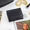 Moteriška odinė piniginė STEVENS, juoda, su RFID apsauga Z01-D02