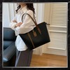 Moteriška odinė rankinė BAD&amp;BAGS, juoda su rudomis detalėmis
