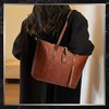 Moteriška odinė rankinė BAD&amp;BAGS, ruda, shopper tipo