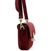 Kelioninis Moteriška odinė rankinė Luka 24-057-2, bordo, maža crossbody