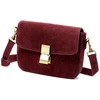 Kelioninis Moteriška odinė rankinė Luka 24-057-2, bordo, maža crossbody
