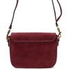 Kelioninis Moteriška odinė rankinė Luka 24-057-2, bordo, maža crossbody