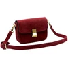 Kelioninis Moteriška odinė rankinė Luka 24-057-2, bordo, maža crossbody