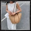 Moteriška paplūdimio rankinė BAD&amp;BAGS, didelė, šiaudinė