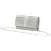 Moteriška sidabrinė eko odos crossbody rankinė Jessica A-2182