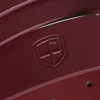 Moteriškas dirbtinės odos diržas Peterson, bordo, su sidabrine sagtimi D36112