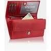 Odinė piniginė moterims Stevens Z03-063M su RFID apsauga, raudona