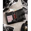 Peterson dovanų rinkinys: juoda vyriška piniginė ir diržas su automatine sagtimi