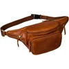 Peterson vyriška maža odinė juosmens ir per petį nešiojama rankinė (crossbody), ruda RT7