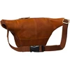 Peterson vyriška maža odinė juosmens ir per petį nešiojama rankinė (crossbody), ruda RT7