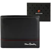 Vyriška odinė piniginė Pierre Cardin YS605 324 juoda + raudona