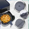 Pilkas silikoninis įdėklas Air Fryer su skirtuku H151