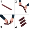 Ikonka Tankus plastikinis spyglių rinkinys, rudas, 43 cm