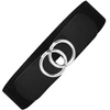 Platus juodas elastingas suknelės diržas 6 cm D17