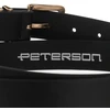 Siauras moteriškas eko odos diržas Peterson, juodas D36102