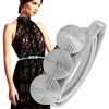 Sidabrinis elastingas metalinis diržas SNAKE D9
