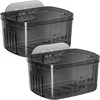 Sieninis laikymo organizatorius, pilkas PVC, 2 vnt.