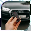 Silikoninis raktelio dėklas Audi juodas/raudonas A291