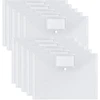 Skaidrūs A4 PVC dokumentų vokai su etikete, 10 vnt. N129