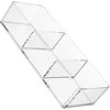 Skaidrus PVC kosmetikos organizatorius, 3 skyriai TP159